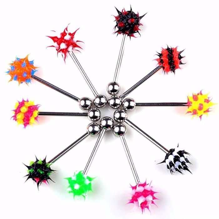 Таралежки / Обеца за език / Пиърсинг обици за език