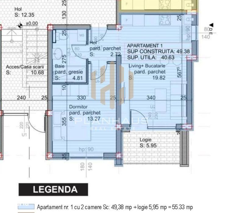 Apartament 2 camere  proiect nou Brândușelor, Baia Mare