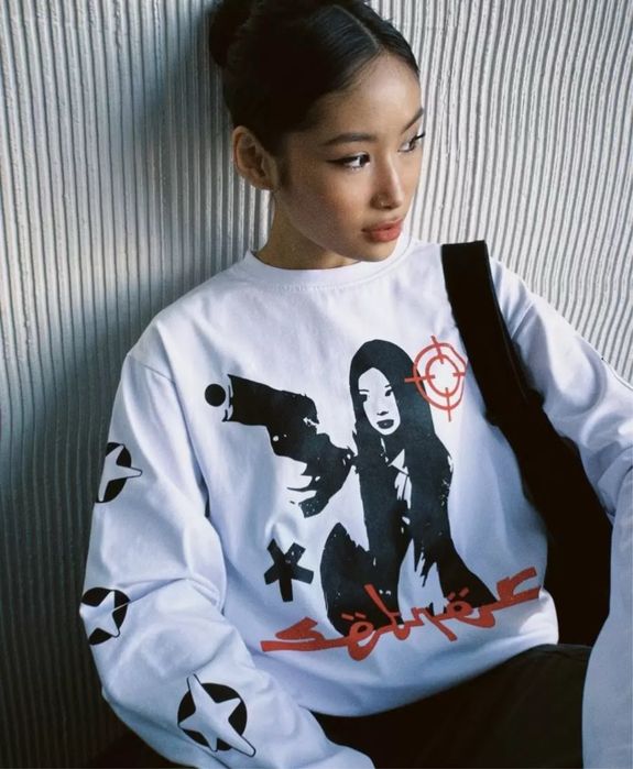 лонгслив с принтом / y2k