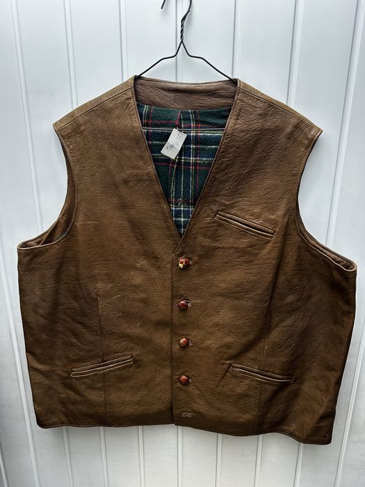 Vesta din piele 4XL - 148 cm talie