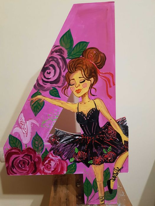 Стойка балерина и цифра