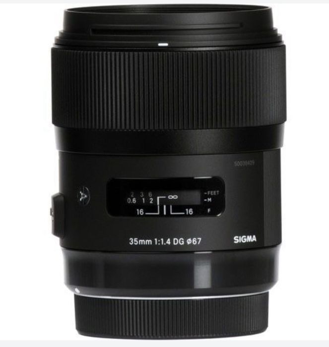 Объектив Sigma AF 35mm F/1.4 DG HSM Art Canon EF, черный