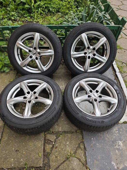 Джанти 16ки 5х112 с летни гуми Hankook 205/55/16