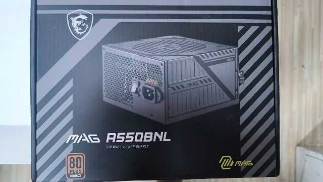 Sursa MSI MAG A550BNL, sursă ATX de 550 W, 80 PLUS Bronze