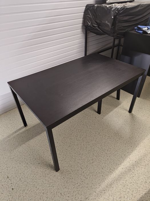 Masă ikea metal si lemn 110x67 h55