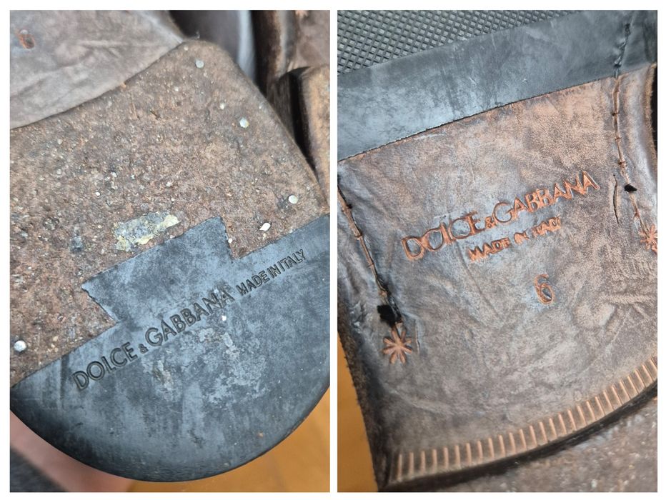 Ghete lux Dolce & Gabbana, Brogue Piele, Made in Italy, Bărbați - 40