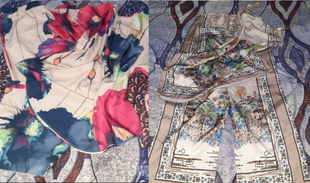 Дамски сатенирани комплекти