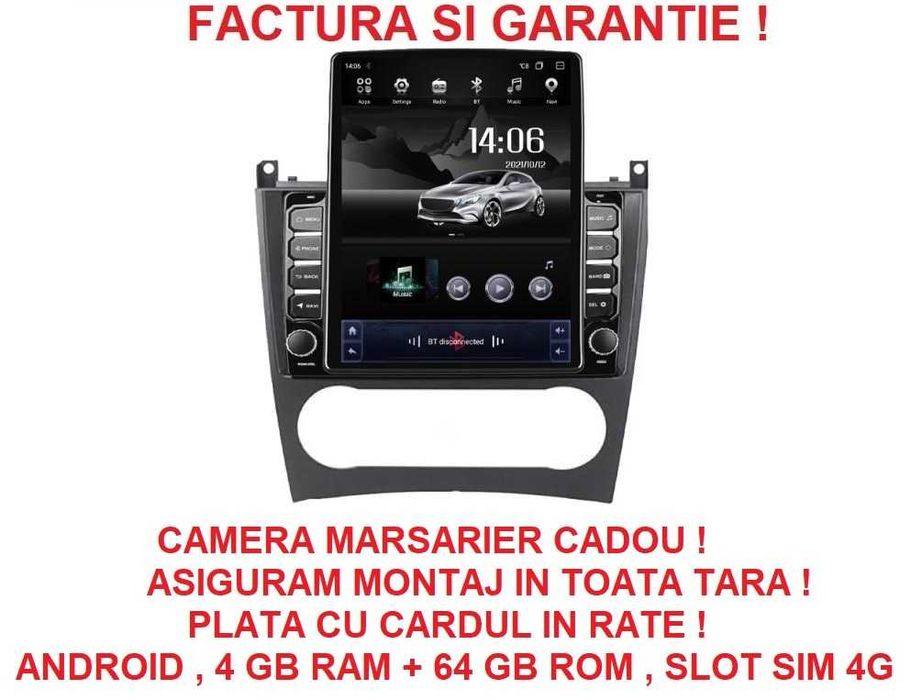 Navigatie Mercedes Clasa C W203 Facelift CLC 2004 - 2011 TESLA 9.7 "