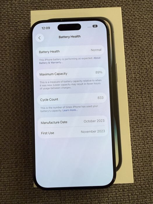 Apple Iphone 15 Pro 128gb black