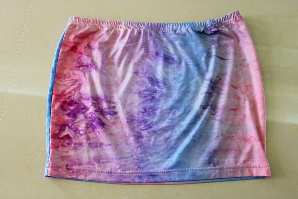 Fusta scurta colorata S