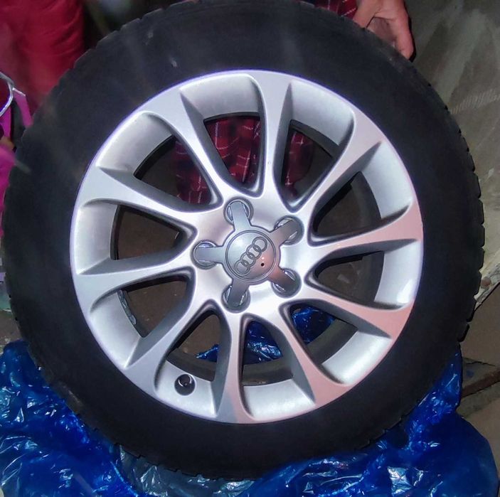 Комплект 16” алуминиеви джанти Audi + зимни гуми 205/55 R16