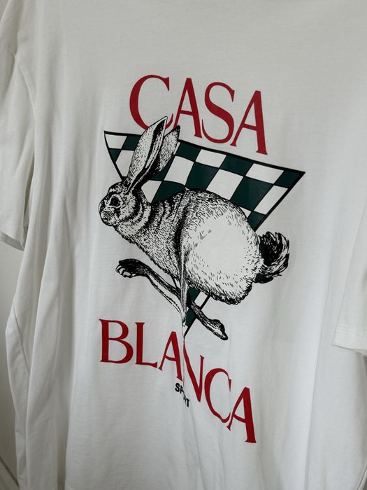 Tricou Casablanca cu iepure / XL / alb