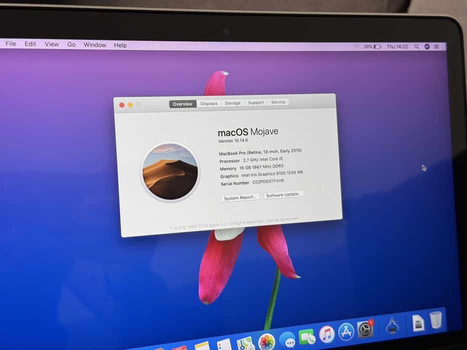 13.3’ CTO/Macbook Pro 13 2015/Core i5/16GB Ram/512GB SSD