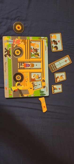 Puzzle lemn muzical  Wheels on the bus