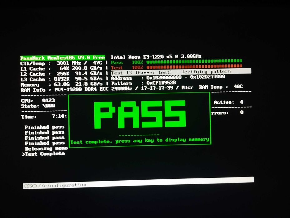 DDR4 64Gb ECC - (4 x 16Gb) Crucial  2400MHz PC4-19200E
