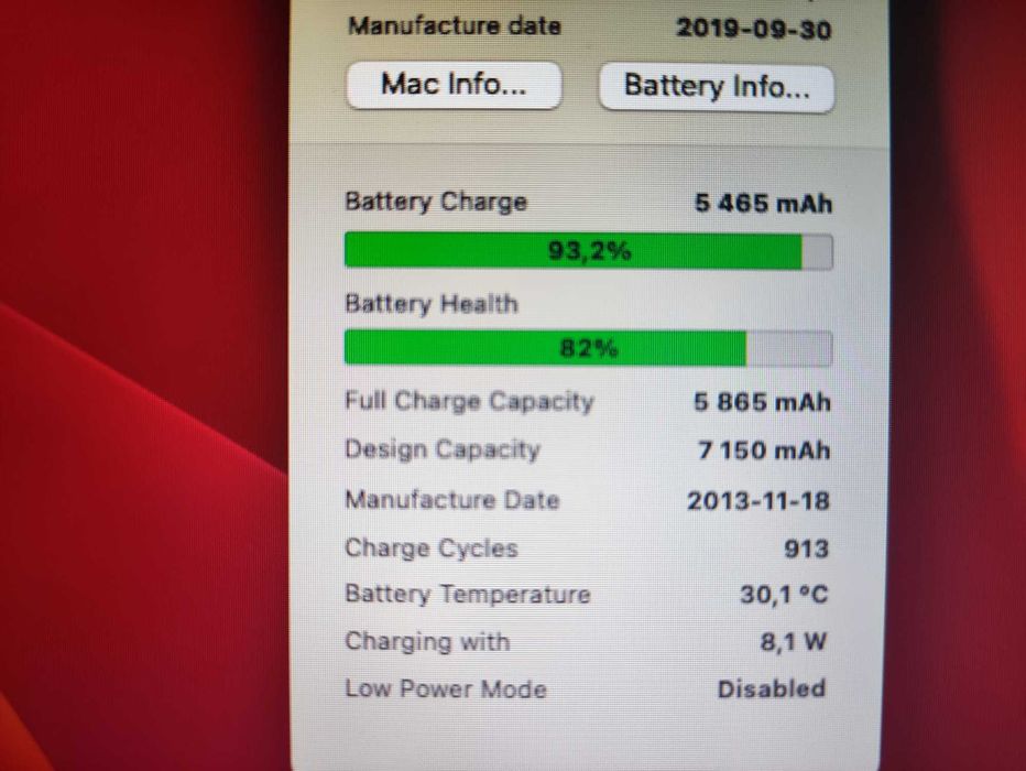 MacBook Air 13 A1466 240GB | 82% Батерия |  4GB RAM | Ventura