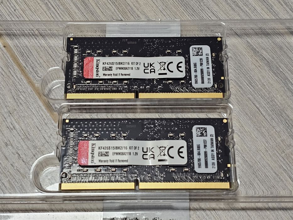Kit memorie laptop 16GB DDR4 (2x8GB) SODIMM Kingston Fury 2666MHz