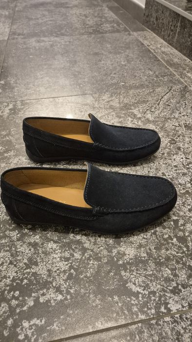 Mocasini Geox din piele întoarsă
