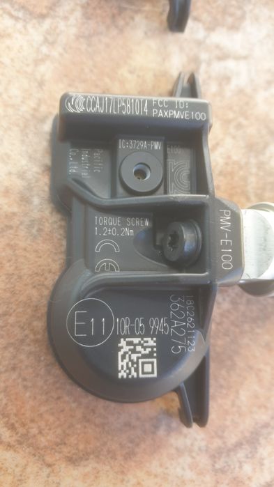 Датчици за налягане в гумите на Тойота