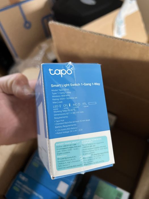 TP-Link Tapo S210 / S220 Smart Switch Noi Sigilate Fără Nul