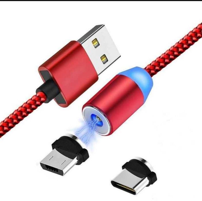 CABLU INCARCATOR 1 M, magnetic, cu 3 capete