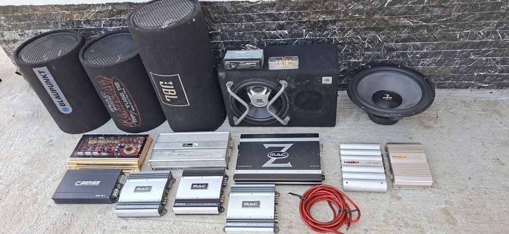 Amplificator statie audio auto, difuzor subwoofer
Se vand cu proba
Nu fac schimb
Import Olanda 
Pretul este cu titlul informativ
