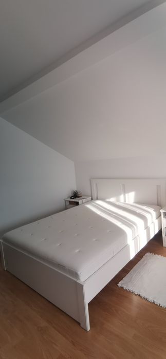 Pat și saltea 140 cm, Ikea