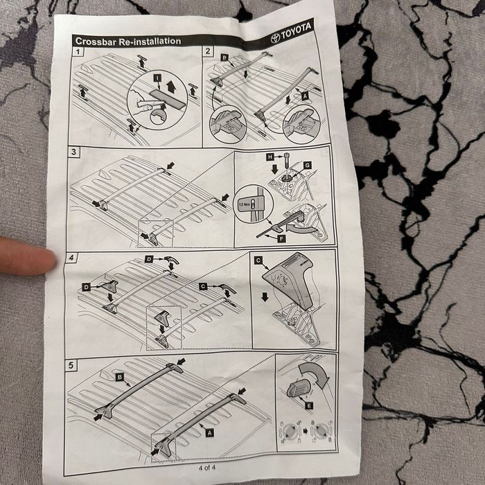 Рейлинги для Тойота