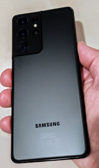 SAMSUNG S21 Ultra 5G Phantom Black Duos 12/128 GB impecabil, fullbox + cadou!