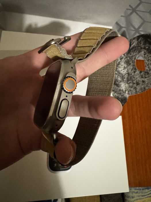 Apple - Watch Ultra2 v2 Cell, 49 mm, M, Natural Titanlum Tan Alpine Loop