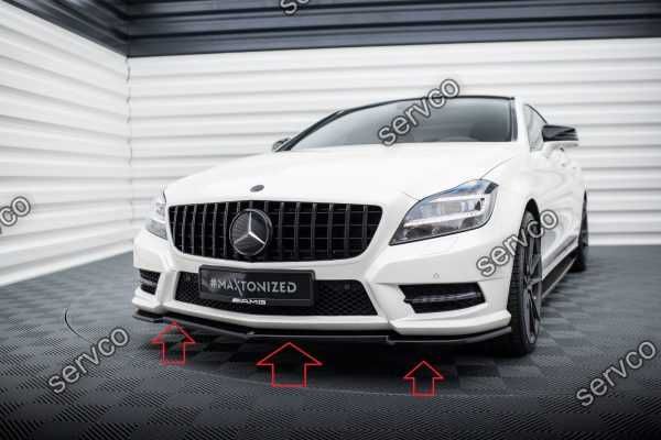 Prelungire lip bara fata Mercedes CLS C218 Amg Line 2011-2014 Maxton