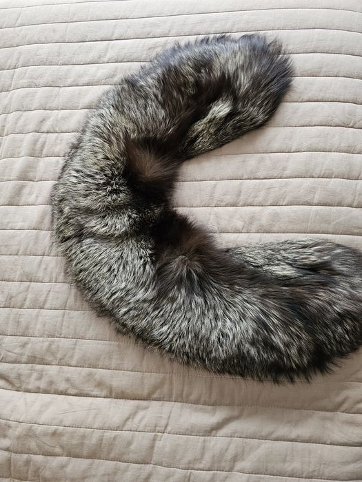 Guler blana naturala vulpe ecru negru