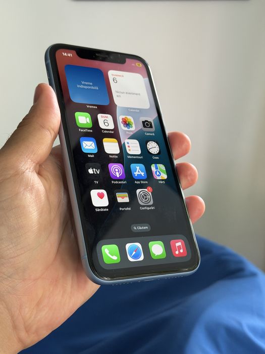 iPhone Xr Blue Neverlock 64 GB-Face ID OK-90% Baterie-Spart Spate-OK