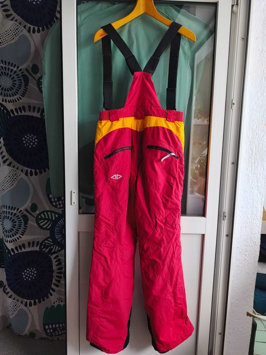 Pantaloni schi Techtonika rosu-mustar