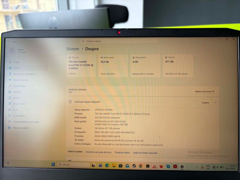 Laptop Lenovo Intel i5