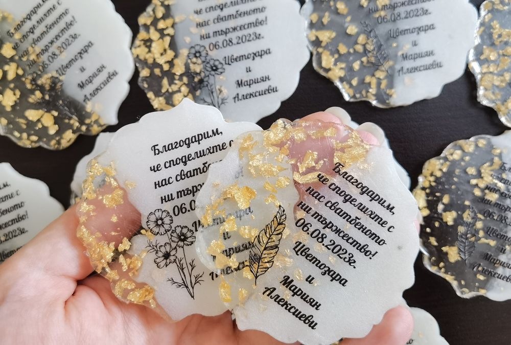 Епокси магнити, епокси магнитчета- подаръци за гости