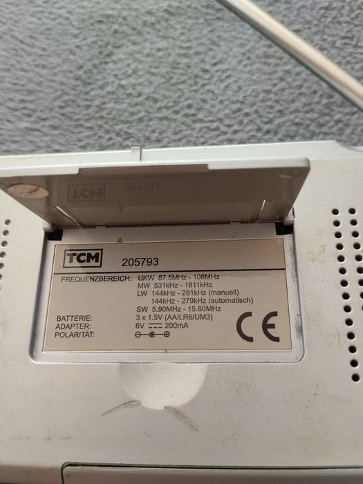 Radio Pll digital TCM  unde LW,MW,SW,FM