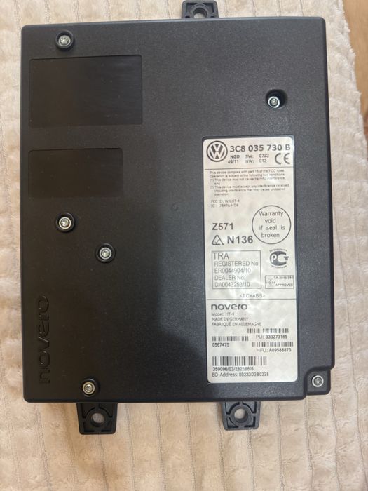 Navigatie VW RNS 510 impecabilă,  cod piesa 1T0035680 H, cu cod PIN si modul bluetooth premium cod piesa 3C8035730 B