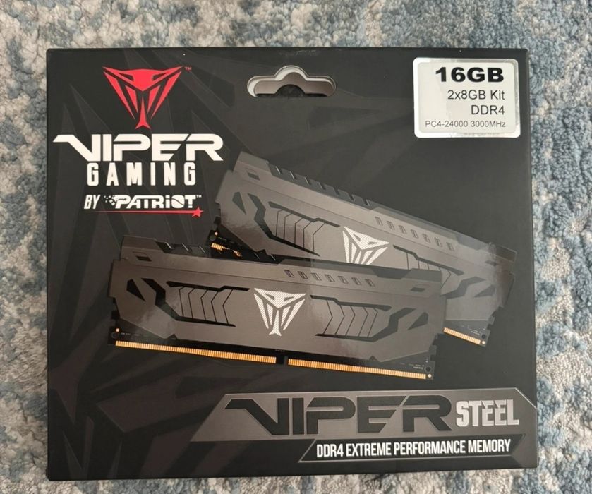 16GB Ram (8x2)  ddr4 3000mhz cl16 Viper patriot dual channel