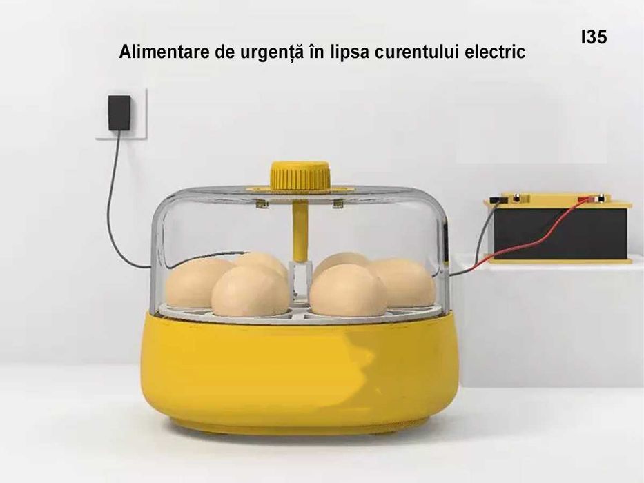 Mini incubator automat pentru 6 ouă