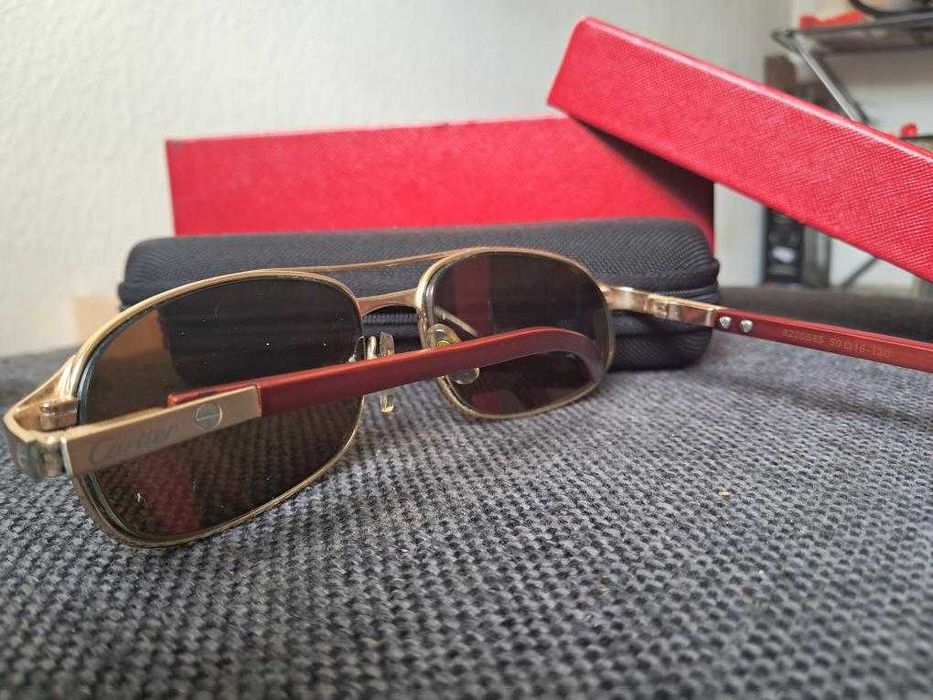 Oчила Cartier Paris Red Wooden Temple 59-16-130