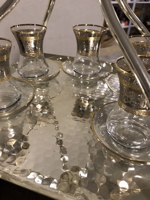 Комплект за чай сребро