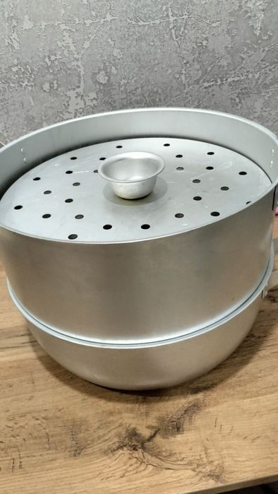 Мантоварка алюминиевая 10 л, 4 яруса