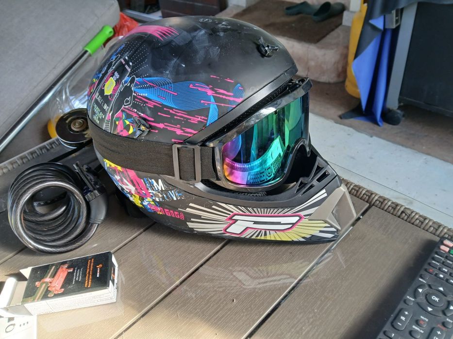 8-10 ani Casca Cross cu Manusi, Ochelari, Cagula, Pentru Motociclete, Dirt Bike, Enduro, ATV, keidason, Marimea S
