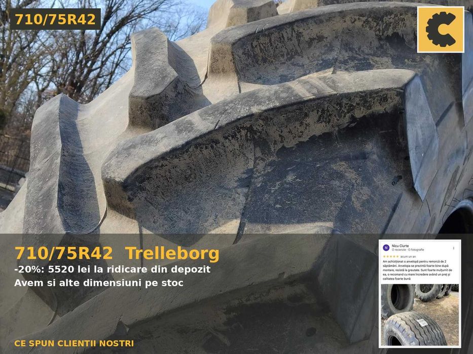 Cauciucuri 710/75R42 Trelleborg Anvelope Tractor SH GARANTIE Factura