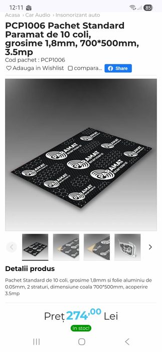 Vand Boxe Auto, Accesorii si Insonorizant ! ! !