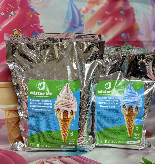 Смес и рожок для мороженого