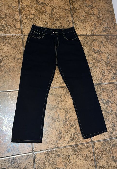 Blugi EVISU Jeans EVI denim vintage retro oversize premium / size L