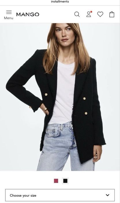 Твыдовый пиджак от Mango