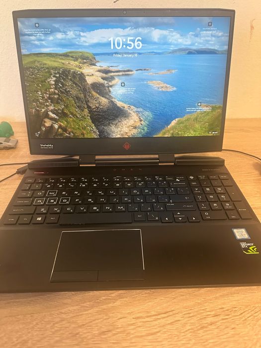 HP OMEN 15, геймърски лаптоп в отлично състояние